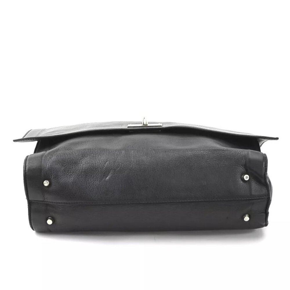 Authentic Givenchy Handbag Black Leather/Silverto… - image 6